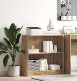 VidaXL Boekenkast 80x24x76 cm bewerkt hout artisanaal eikenkleurig