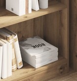VidaXL Boekenkast 80x24x76 cm bewerkt hout artisanaal eikenkleurig
