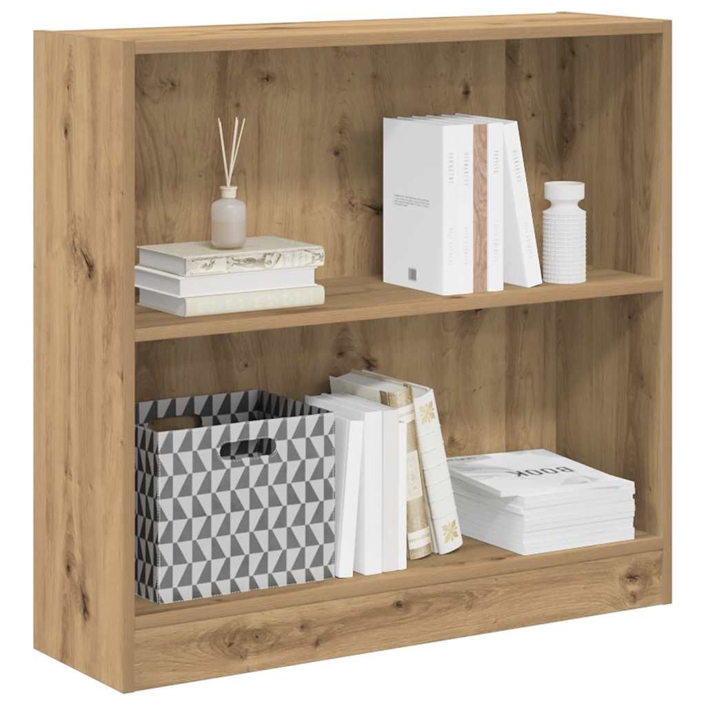 VidaXL Boekenkast 80x24x76 cm bewerkt hout artisanaal eikenkleurig