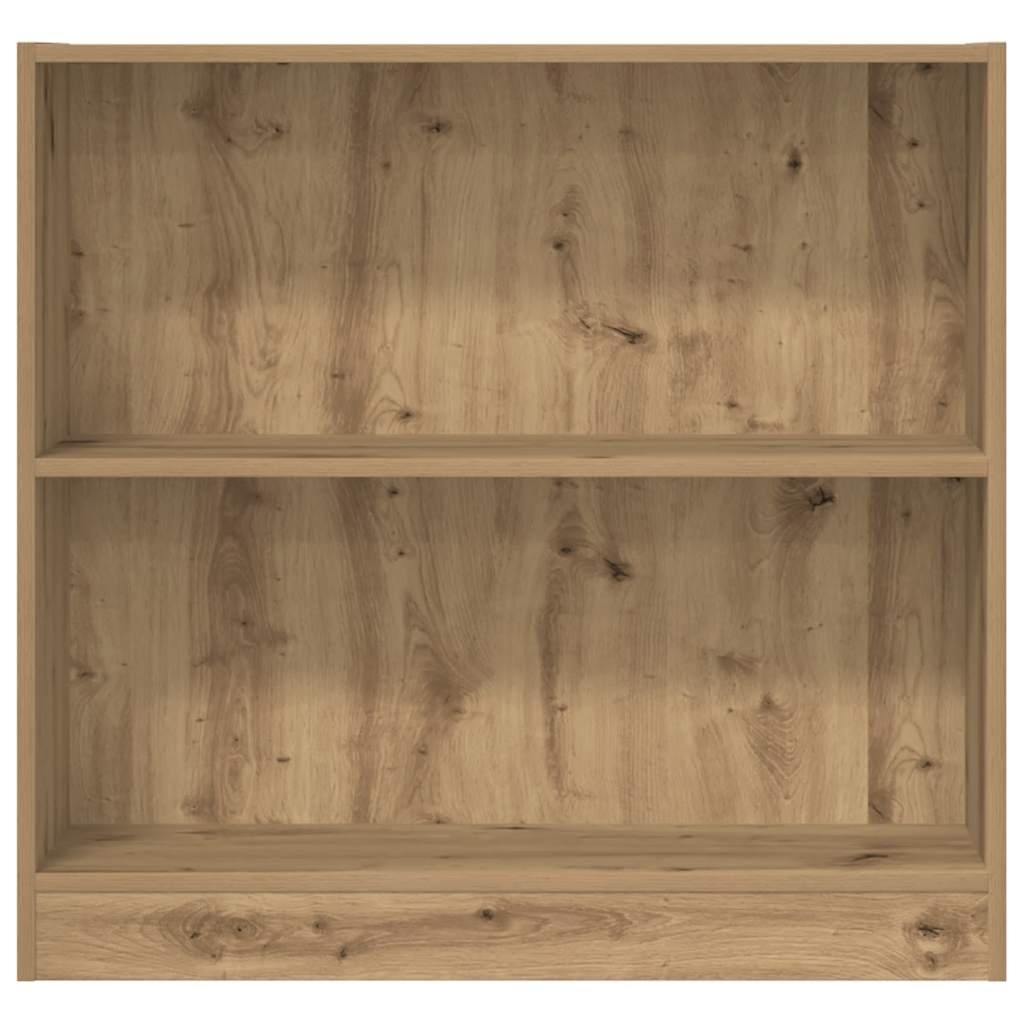 VidaXL Boekenkast 80x24x76 cm bewerkt hout artisanaal eikenkleurig