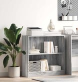 VidaXL Boekenkast 80x24x76 cm bewerkt hout grijs sonoma eikenkleurig