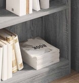 VidaXL Boekenkast 80x24x76 cm bewerkt hout grijs sonoma eikenkleurig