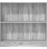 VidaXL Boekenkast 80x24x76 cm bewerkt hout grijs sonoma eikenkleurig