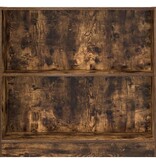 VidaXL Boekenkast 80x24x76 cm bewerkt hout gerookt eikenkleurig