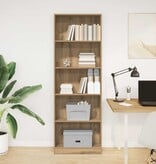 VidaXL Boekenkast 60x24x176 cm bewerkt hout artisanaal eikenkleurig