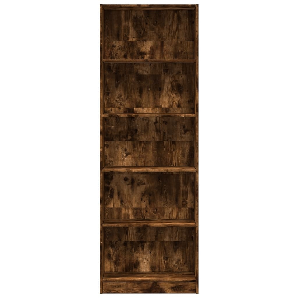 VidaXL Boekenkast 60x24x176 cm bewerkt hout gerookt eikenkleurig