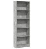 VidaXL Boekenkast 60x24x176 cm bewerkt hout betongrijs