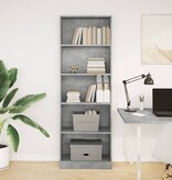 VidaXL Boekenkast 60x24x176 cm bewerkt hout betongrijs