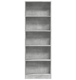 VidaXL Boekenkast 60x24x176 cm bewerkt hout betongrijs