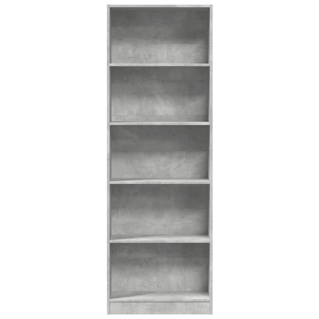 VidaXL Boekenkast 60x24x176 cm bewerkt hout betongrijs