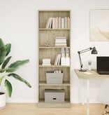 VidaXL Boekenkast 60x24x176 cm bewerkt hout sonoma eikenkleurig