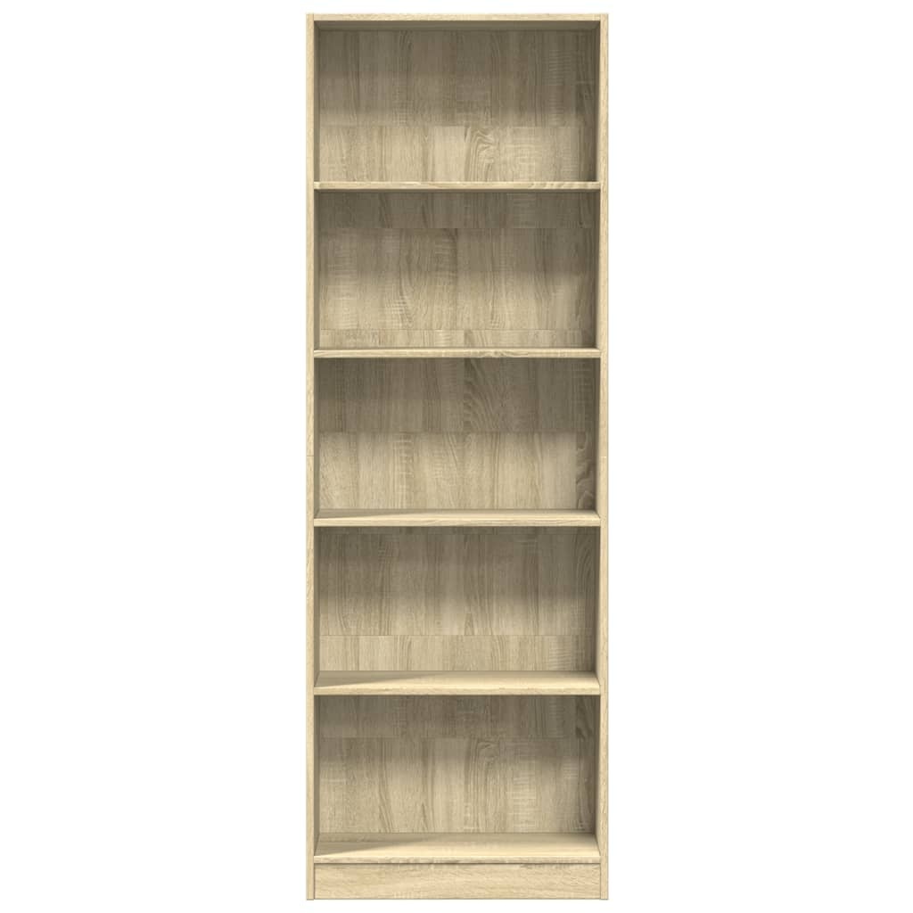 VidaXL Boekenkast 60x24x176 cm bewerkt hout sonoma eikenkleurig