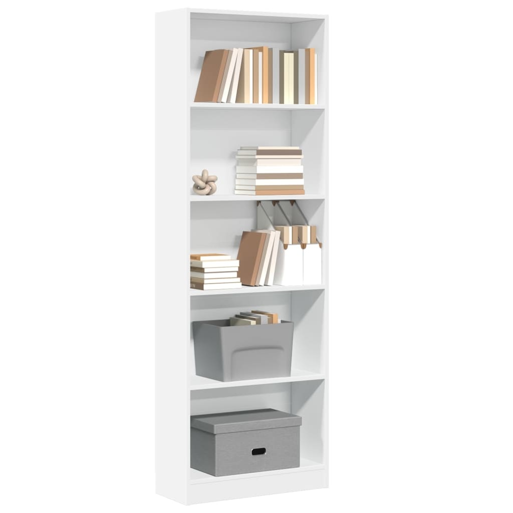 VidaXL Boekenkast 60x24x176 cm bewerkt hout wit