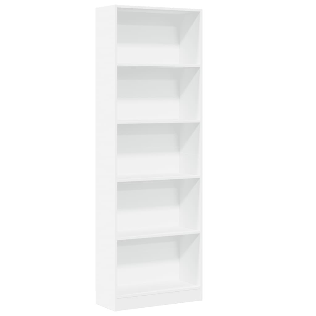 VidaXL Boekenkast 60x24x176 cm bewerkt hout wit