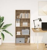 VidaXL Boekenkast 60x24x143 cm bewerkt hout artisanaal eikenkleurig
