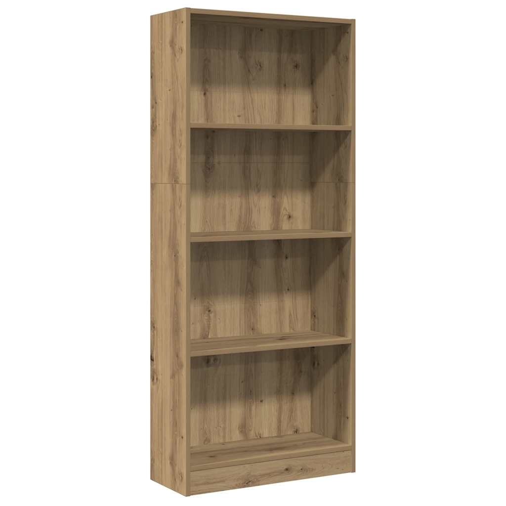 VidaXL Boekenkast 60x24x143 cm bewerkt hout artisanaal eikenkleurig