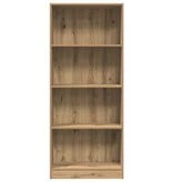 VidaXL Boekenkast 60x24x143 cm bewerkt hout artisanaal eikenkleurig