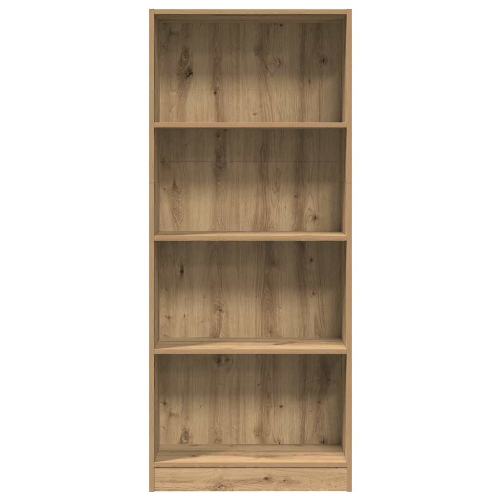 VidaXL Boekenkast 60x24x143 cm bewerkt hout artisanaal eikenkleurig