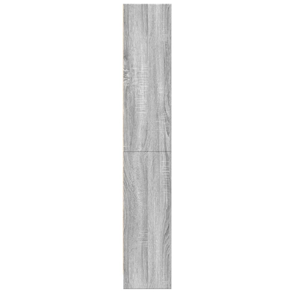 VidaXL Boekenkast 60x24x143 cm bewerkt hout grijs sonoma eikenkleurig