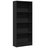 VidaXL Boekenkast 60x24x143 cm bewerkt hout zwart