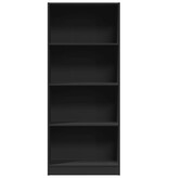 VidaXL Boekenkast 60x24x143 cm bewerkt hout zwart