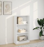 VidaXL Boekenkast 60x24x109 cm bewerkt hout wit