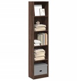 VidaXL Boekenkast 40x24x176 cm bewerkt hout bruin eikenkleurig