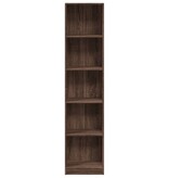 VidaXL Boekenkast 40x24x176 cm bewerkt hout bruin eikenkleurig