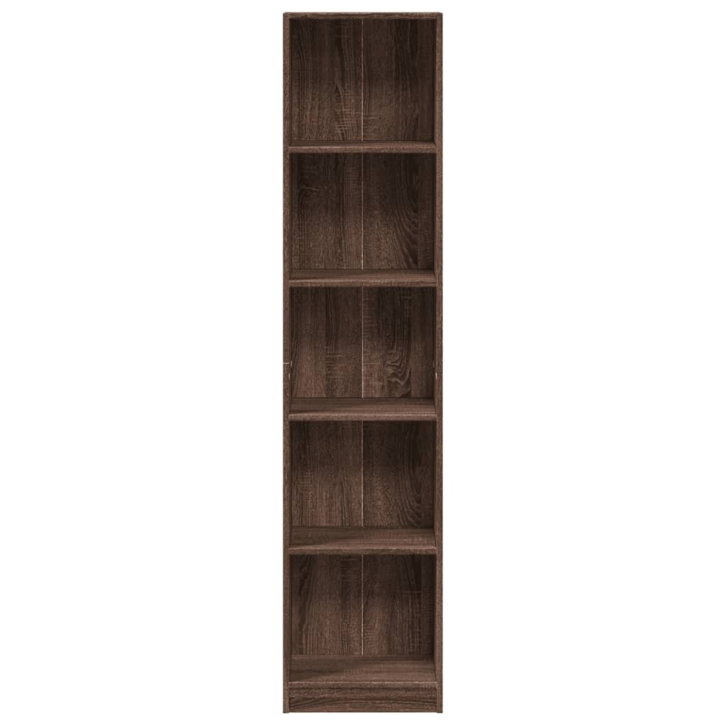 VidaXL Boekenkast 40x24x176 cm bewerkt hout bruin eikenkleurig