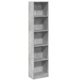 VidaXL Boekenkast 40x24x176 cm bewerkt hout betongrijs