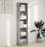 VidaXL Boekenkast 40x24x176 cm bewerkt hout betongrijs
