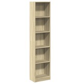 VidaXL Boekenkast 40x24x176 cm bewerkt hout sonoma eikenkleurig