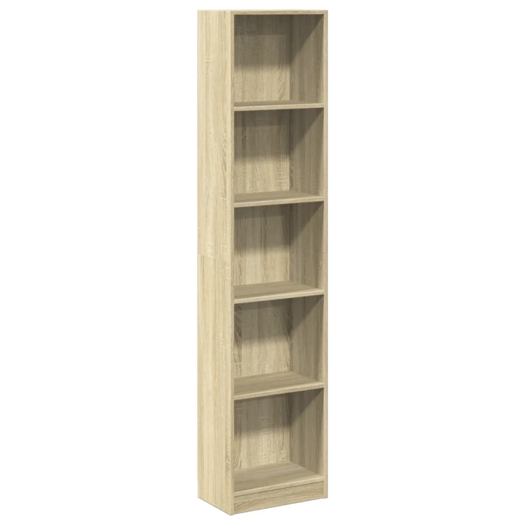 VidaXL Boekenkast 40x24x176 cm bewerkt hout sonoma eikenkleurig