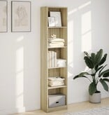 VidaXL Boekenkast 40x24x176 cm bewerkt hout sonoma eikenkleurig