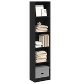 VidaXL Boekenkast 40x24x176 cm bewerkt hout zwart
