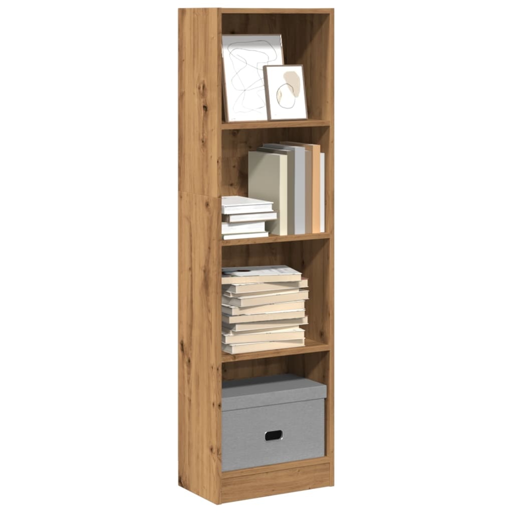 VidaXL Boekenkast 40x24x143 cm bewerkt hout artisanaal eikenkleurig