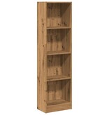VidaXL Boekenkast 40x24x143 cm bewerkt hout artisanaal eikenkleurig