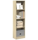 VidaXL Boekenkast 40x24x143 cm bewerkt hout sonoma eikenkleurig