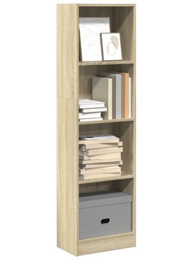 VidaXL Boekenkast 40x24x143 cm bewerkt hout sonoma eikenkleurig