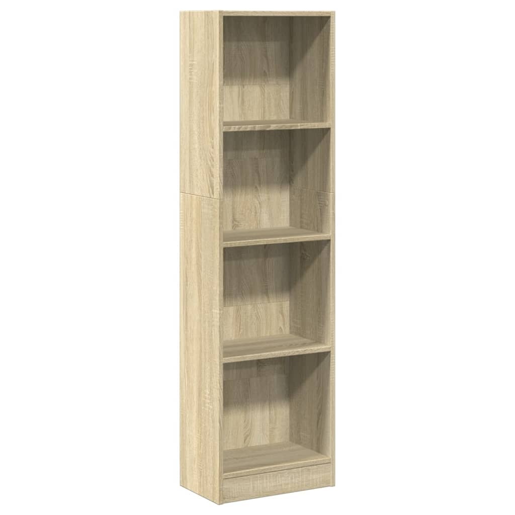 VidaXL Boekenkast 40x24x143 cm bewerkt hout sonoma eikenkleurig