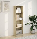 VidaXL Boekenkast 40x24x143 cm bewerkt hout sonoma eikenkleurig