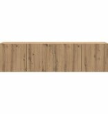 VidaXL Tv-meubels 2 st wandgemonteerd 80x30x41cm artisanaal eikenkleur