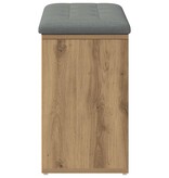 VidaXL Schoenenbank 82x32x50 cm bewerkt hout artisanaal eikenkleur