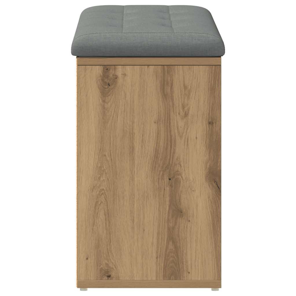 VidaXL Schoenenbank 82x32x50 cm bewerkt hout artisanaal eikenkleur