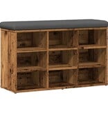 VidaXL Schoenenbank 82x32x50 cm bewerkt hout oud houtkleurig