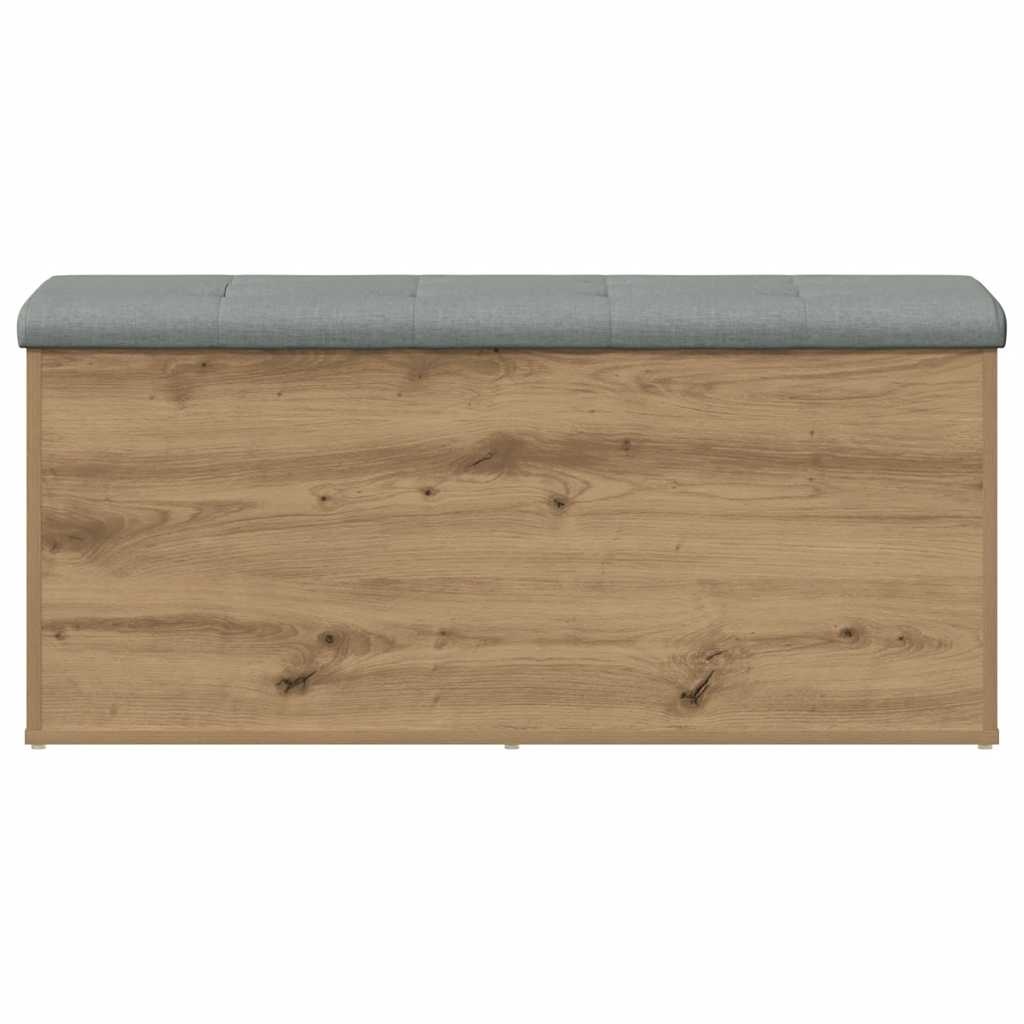 VidaXL Opbergbankje 102x42x45 cm bewerkt hout artisanaal eikenkleur