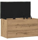 VidaXL Opbergbankje 82x42x45 cm bewerkt hout artisanaal eikenkleur