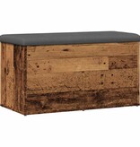 VidaXL Opbergbankje 82x42x45 cm bewerkt hout oud houtkleurig