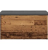 VidaXL Opbergbankje 82x42x45 cm bewerkt hout oud houtkleurig