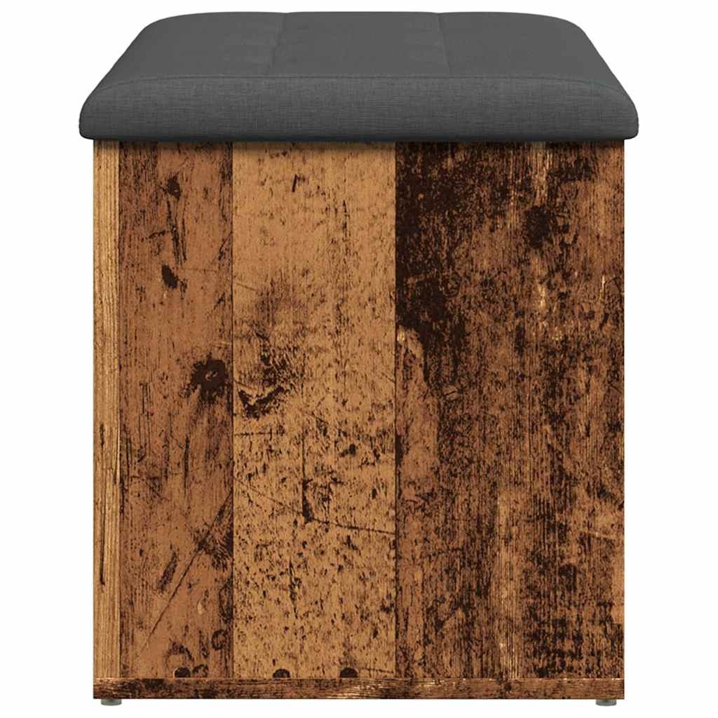 VidaXL Opbergbankje 82x42x45 cm bewerkt hout oud houtkleurig